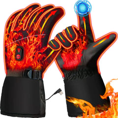 AA Battery-Heated Thick Thermal Gloves