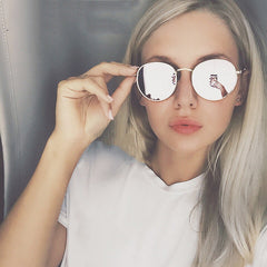 Women's Mirror Metal Sunglasses
