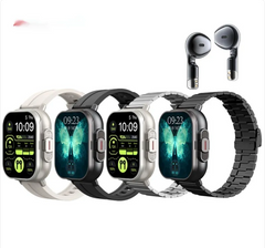 2-in-1 Smartwatch w TWS Bluetooth Earbuds & Heart Rate Monitor
