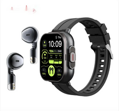 2-in-1 Smartwatch w TWS Bluetooth Earbuds & Heart Rate Monitor