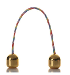 Titanium Fidget Spinner with Two Beads and Rope