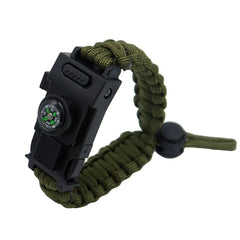 Umbrella Rope Survival Bracelet w Compass & Knife