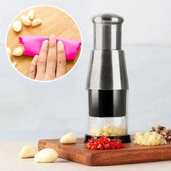 Hand-Press Garlic Chopper