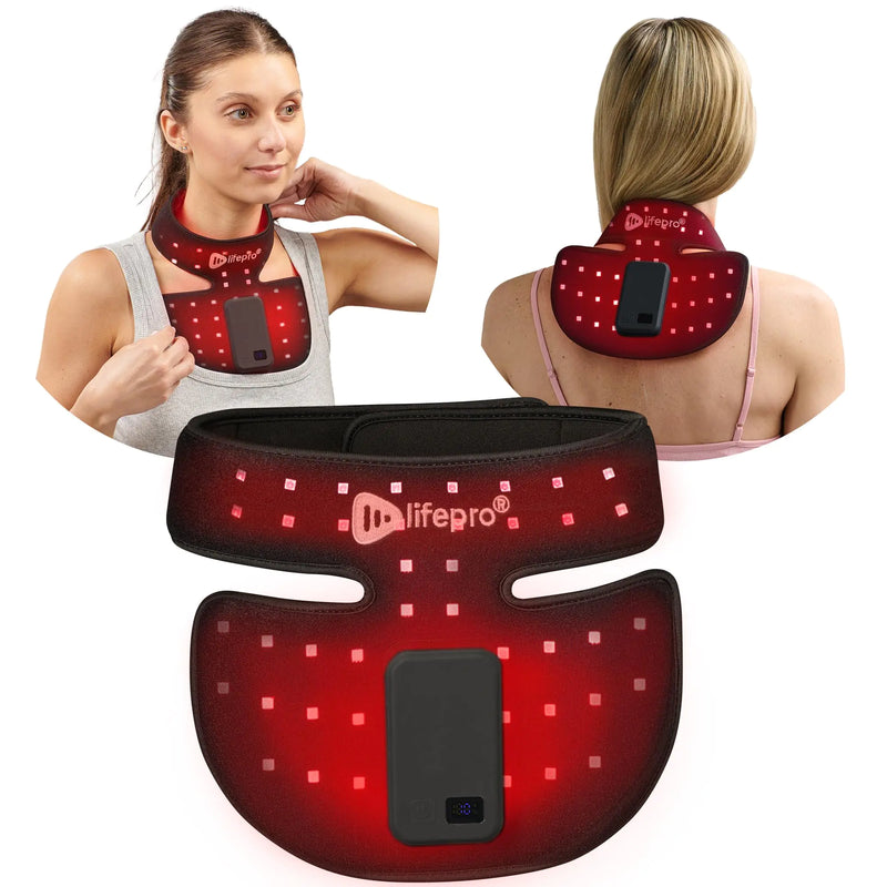 Rechargeable Red Light Therapy Wrap for Neck & Chest