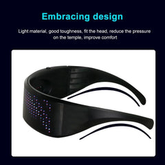 Shining Wrap-Around Light-Show Glasses