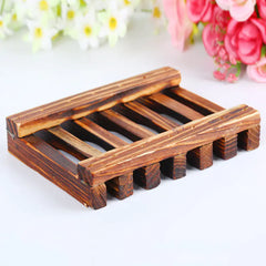 Space-Saving Bamboo & Wood Soap Dish