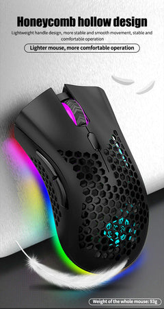 Wireless Rechargeable Optical Gaming Mouse