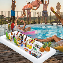 Inflatable Pool Party Ice Tray & Beverage Cooler