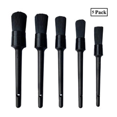 5pc Detailing Boar Hair Brush Kit