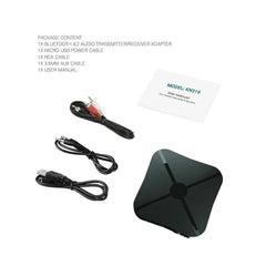 2-in-1 Bluetooth Transmitter-Receiver A2DP Wireless Adapter for TV Home Stereo