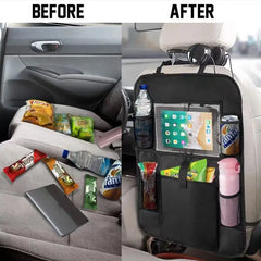 Seatback Organizer w Cup Holder