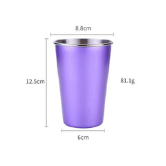 Nordic Style Colorful Stainless Steel Drinkware Set