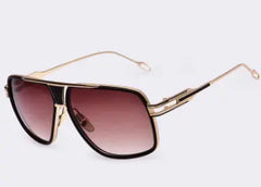 Metallic Retro Sunglasses