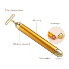 24K Gold T Beauty Bar & Facial Roller Massager