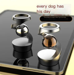 Rotating Finger Fidget Spinner w Metallic Accents