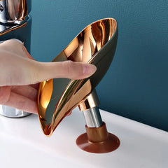 Rose Gold Leaf -Shaped Soap Dish
