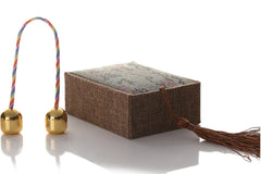 Titanium Fidget Spinner with Two Beads and Rope