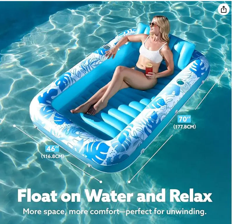 Inflatable Floating Pool Bed