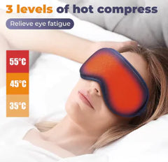 3D Electric Steam Eye Mask w 3-Level Heating & 6-Level Vibration