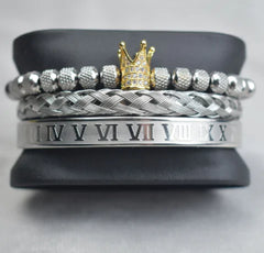 Roman Royal Men's Stainless Steel Bracelets