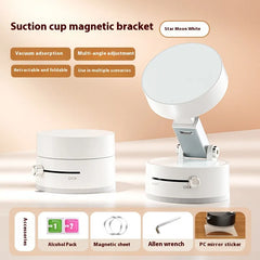 Retractable Double-Sided Vacuum Cup + Magnetic Phone Holder