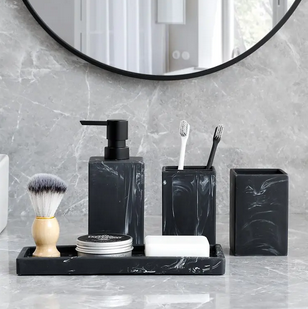 Marble Pattern Accessories Set