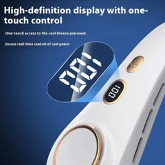 Portable Neck Fan w Digital Display