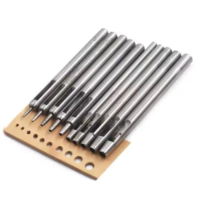 10-Tool DIY Leather Craft Punch Set