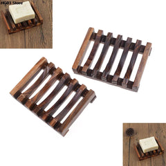 Space-Saving Bamboo & Wood Soap Dish