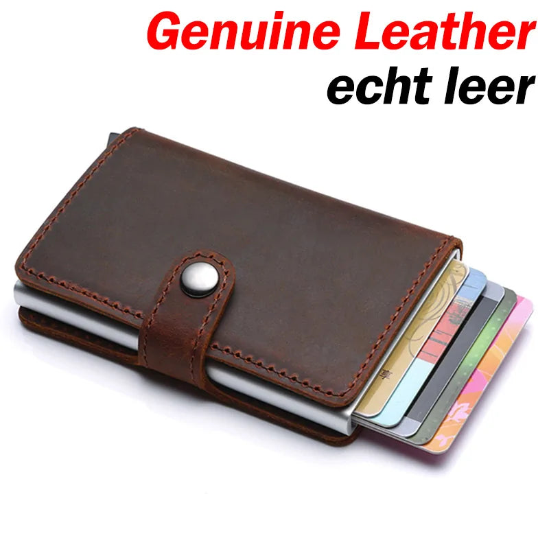 RFID-Blocking Leather Wallet