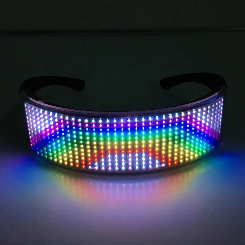 Shining Wrap-Around Light-Show Glasses