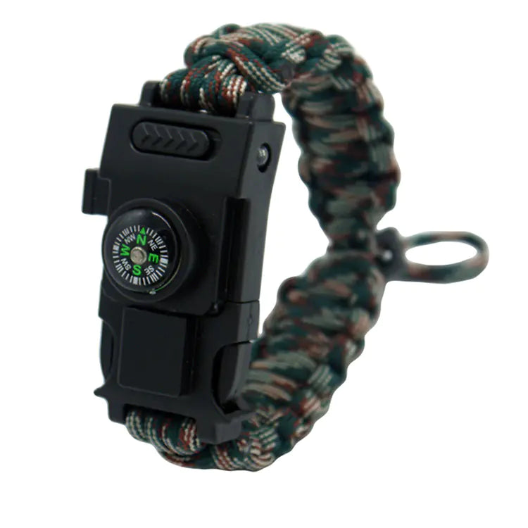 Umbrella Rope Survival Bracelet w Compass & Knife