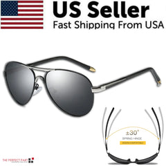 Men's Polarized Pilot Sunglasses