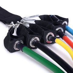 11 Pcs Resistance Band Set for Crossfit & Yoga Fitness