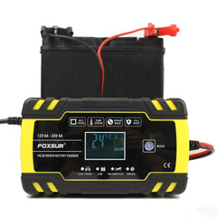 LCD Display Motorcycle Battery Charger