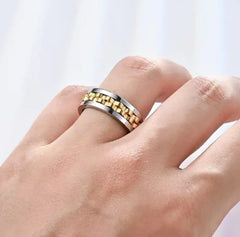 Titanium Fidget Spinner Ring