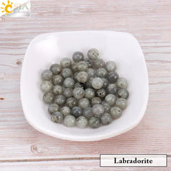 Natural Crystal Beads - Pink Quartz & Garnet Agate