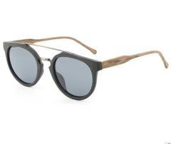 Vintage Wood Grain Polarized Unisex Sunglasses
