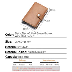 RFID-Blocking Leather Wallet