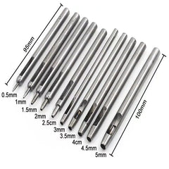 10-Tool DIY Leather Craft Punch Set