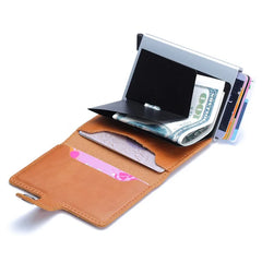 RFID-Blocking Leather Wallet