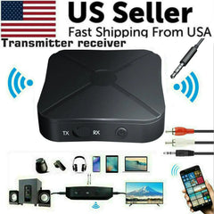 2-in-1 Bluetooth Transmitter-Receiver A2DP Wireless Adapter for TV Home Stereo