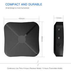 2-in-1 Bluetooth Transmitter-Receiver A2DP Wireless Adapter for TV Home Stereo