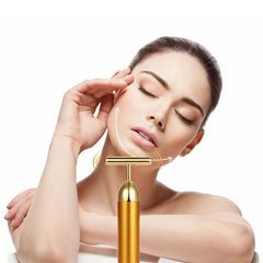 24K Gold T Beauty Bar & Facial Roller Massager