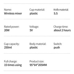 Wireless Electric Food Mixer & Blender