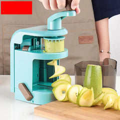 Vertical Hand-Operated Spiral Vegetable Grater & Cutter