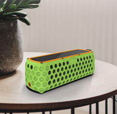 Portable Solar-Powered Bluetooth Speaker w Bass