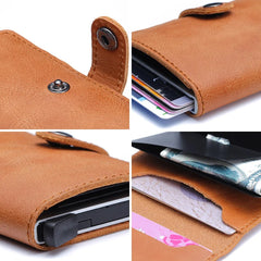 RFID-Blocking Leather Wallet