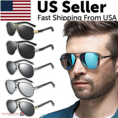 Men's Polarized Pilot Sunglasses