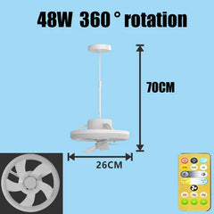 Ceiling Fan w LED Light & Remote Control